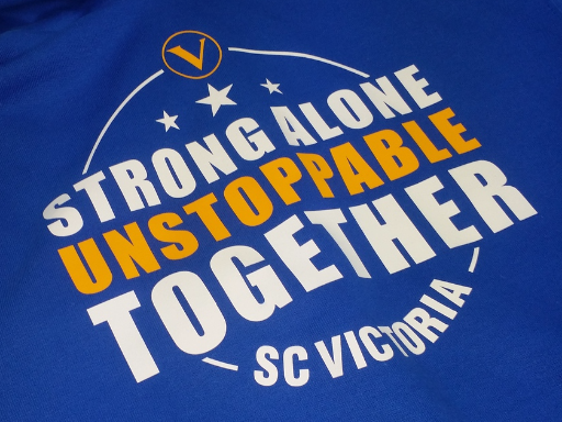 SC Victoria Elbeflock Design T-Shirt strong alone unstoppable together