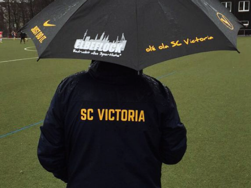 SC Victoria Druck auf Regenjacke und Druck auf Regenschirm