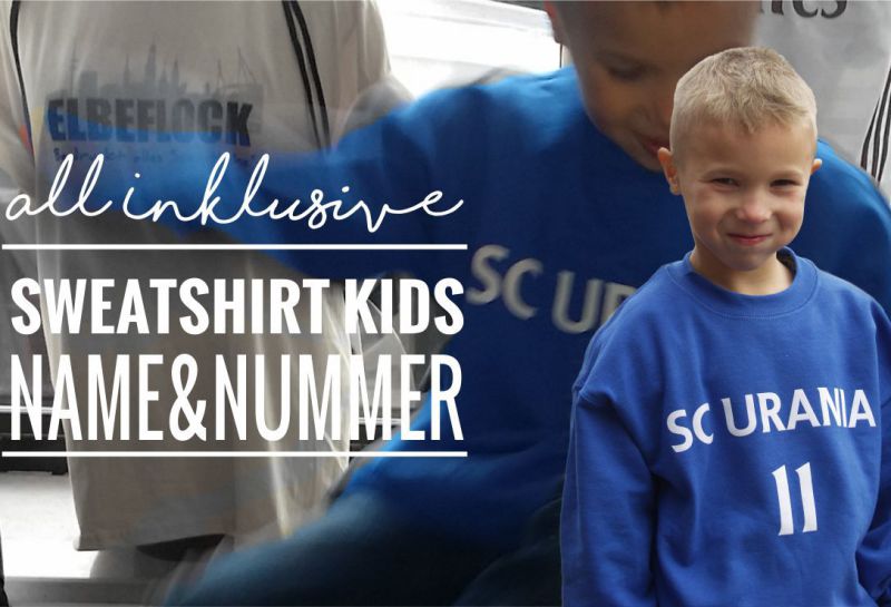 Sweatshirt Kinder inklusive Bedruckung