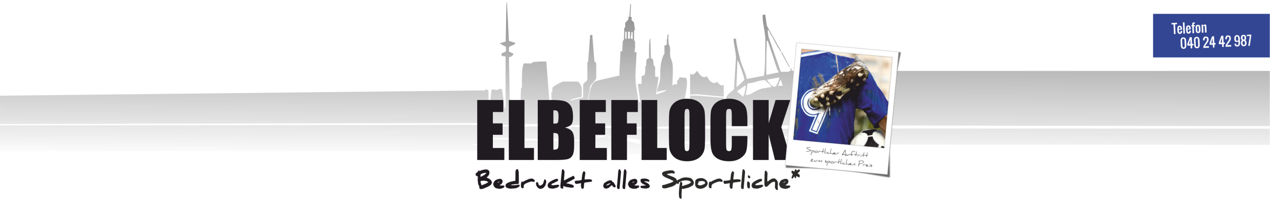 ELBEFLOCK Bedruckt alles Sportliche